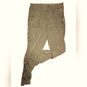 Sequin Trim Gray joggers